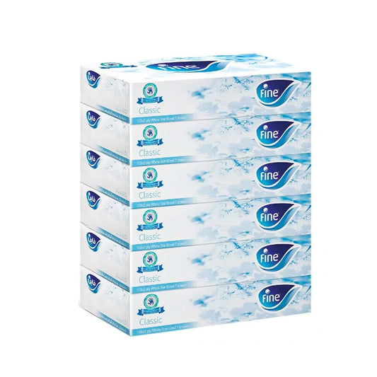 Fine Tissues, boxes of 80 tissues, 6 boxes | B.20048416 (RC/RR/MO-TX)