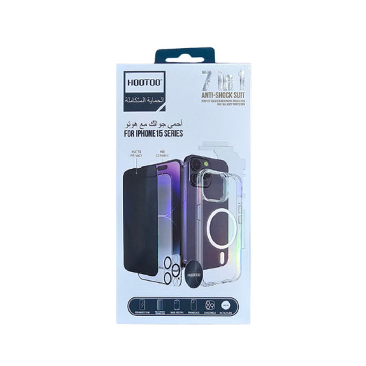 Hootoo 7in1 Anti-SHock- Suit For IPHONE 15 Series (LP/UP/BV)