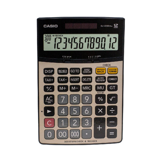 Casio DJ-220D Plus Desktop Calculator (PU/TV/ONI)