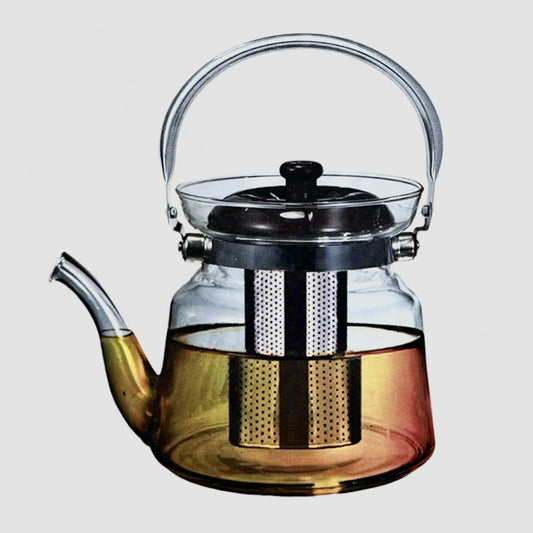 Basurrah Housewares Direct Fire Kettle Series Glass Tea Pot 1000ml | B.3211607089986 (OMS-OMR-OIC)