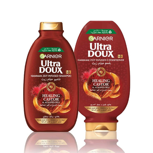 Garnier Ultra Doux Hammam Zeit Infused Shampoo Restoring Castor 400ml | B.3610340078781 (ONM-OEE-OEM)