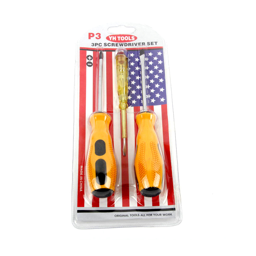 YH Tools P3 3PCS Screwdriver (2PC Cross Head+1PC Flat Head) | B.99938987 (HH/HM/AS-TX)