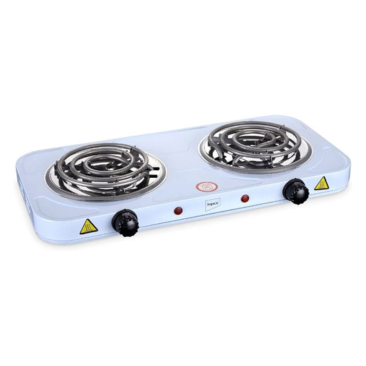 IMPEX HP-201, 2 Burner Electric Stove 2000W Double Coil Hot Plate,5 level Temperature Adjustable, Overheat Protection,2 Year Warranty | B.8906062169926 (AN-AC-AA)