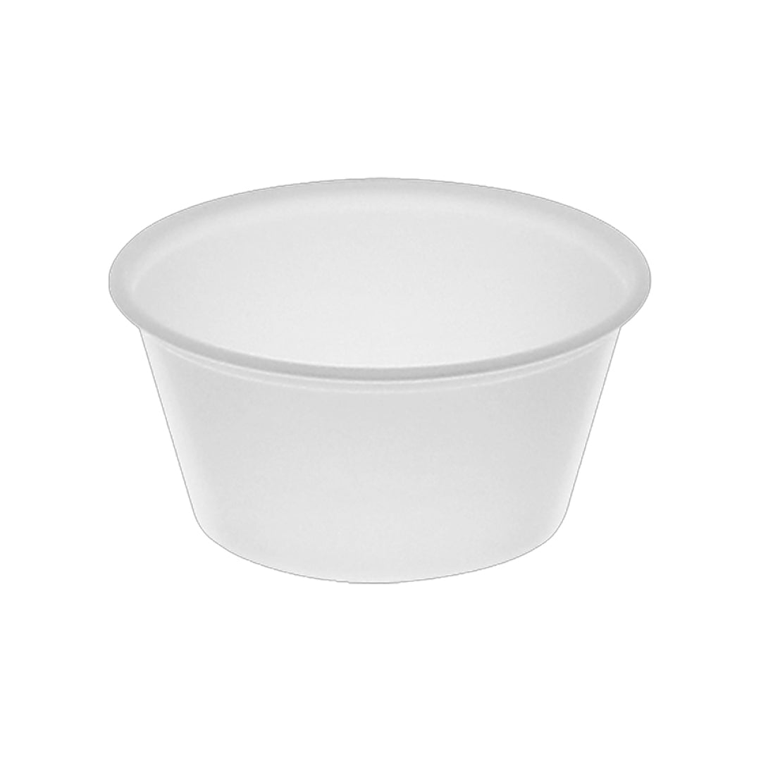 Asas (2002) White Plastic Cup 2.0 oz. 100PCS | B.99884567 (OOH/OOM/ONE-TX)