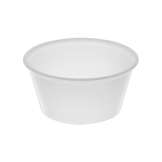 Asas (2002) White Plastic Cup 2.0 oz. 100PCS | B.99884567 (OOH/OOM/ONE-TX)