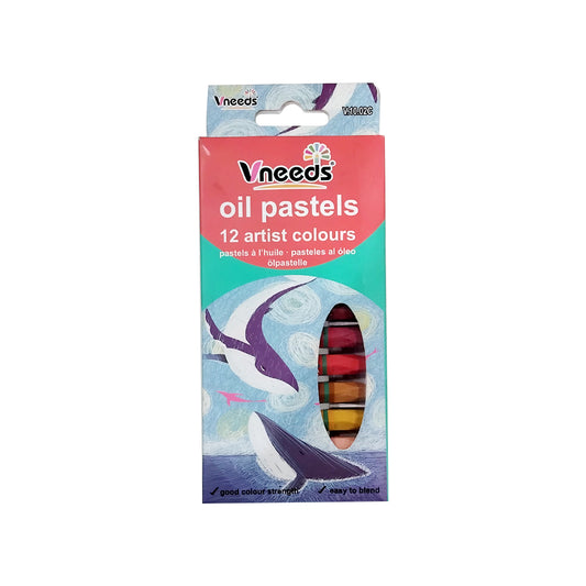 Vneeds Oil Pastels 12 Artist Colours | B.6970928001707 (EH-EA-EM-TX)