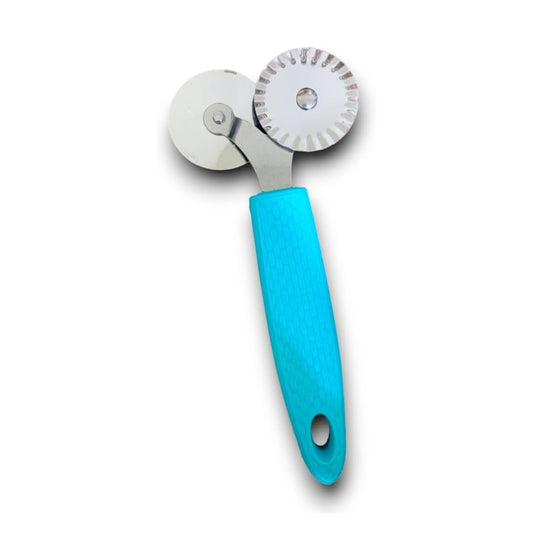 Stainless Steel Double Pizza Cutter with Plastic Handle | B.3211607096465 (OI-NN-NH)