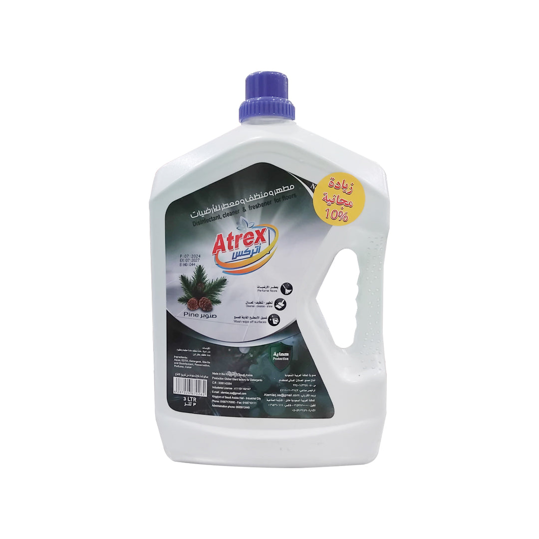 Atrex Disinfectant, Cleaner & Freshener for Floors Pine 3Ltr | B.6287002000502 (CN-CH-HS-TX)