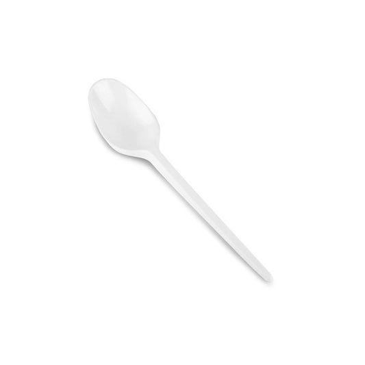 White Disposable Spoon 11.5cm 100PCS | B.99940324 (OR/OM/NS-TX)