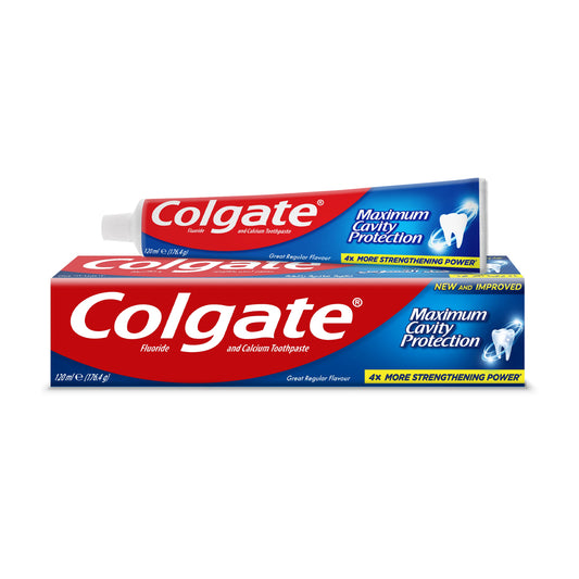 Colgate Maximum Cavity Protection Great Regular Flavour Toothpaste, 120ml | B.20040560 (CA/CM/HN-TX)