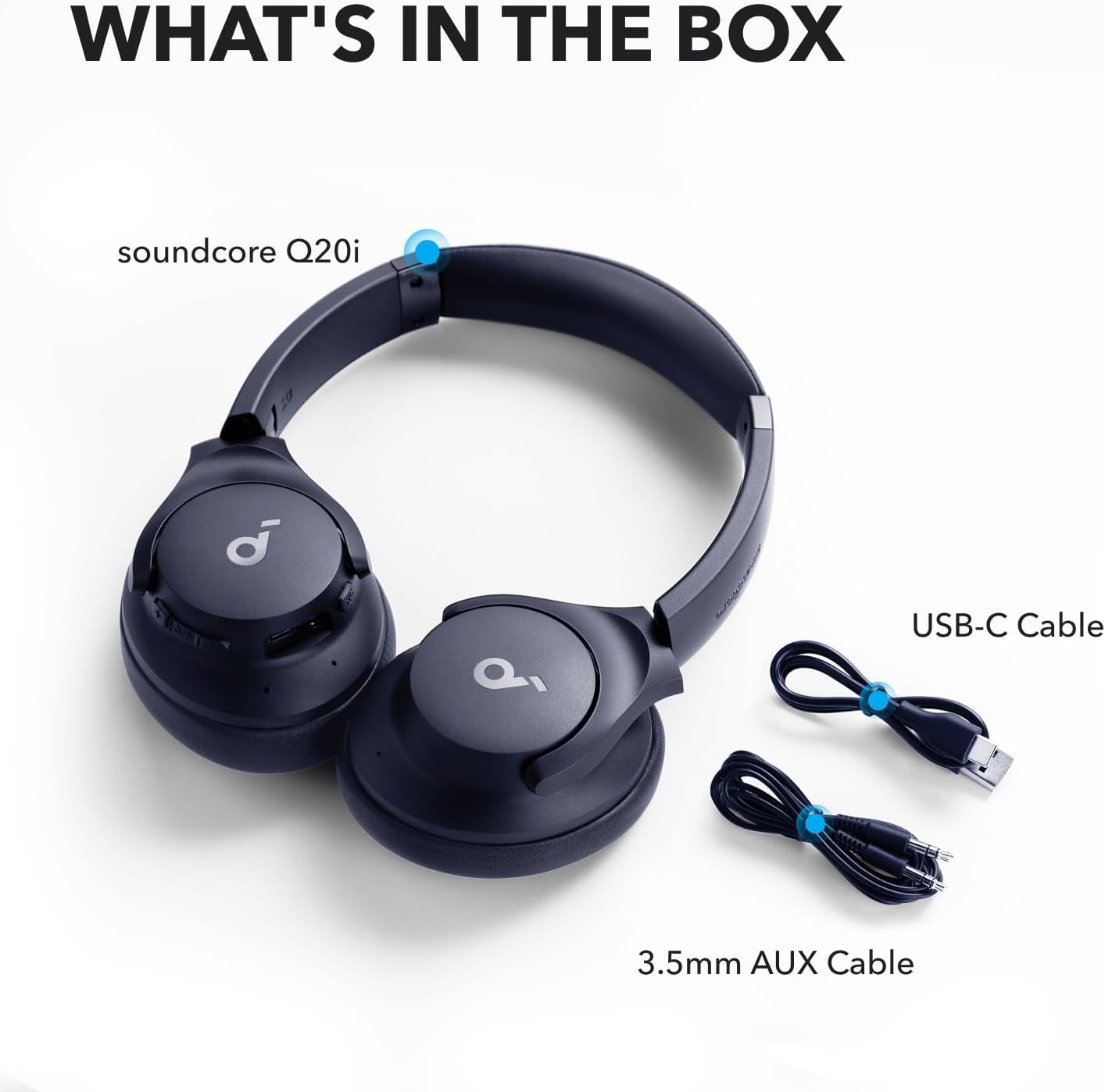 soundcore by Anker Q20i Hybrid Active Noise Cancelling Foldable Headphones