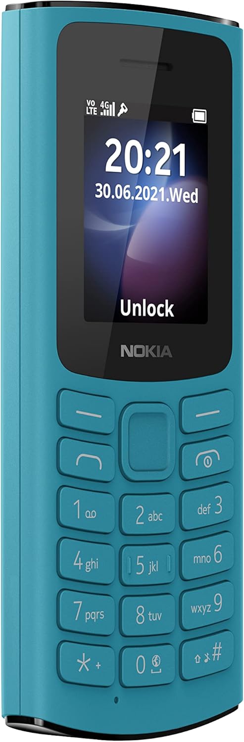 Nokia 105 4G Feature Phone Dual Sim, RAM 48 Mb, Rom 128 Mb