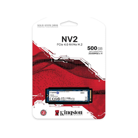 Kingstone NV2 PCle 4.0 NVMe M.2 - 500GB SSD - 3500MB/s (LHV/LDV/ULT)