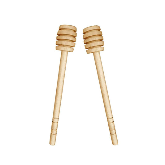 Mini Wooden Honey Dipper Sticks 2PCS | B.99938840 (NR-NI-EO)