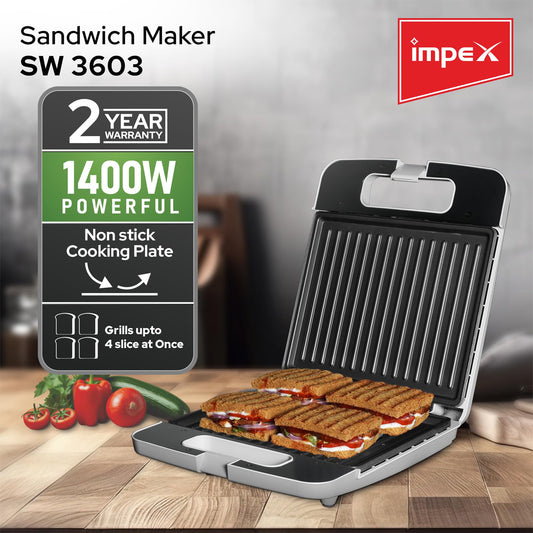 Impex Sandwich Maker SW 3603 1400W | B.20051348 (IA-OSS-OSC)