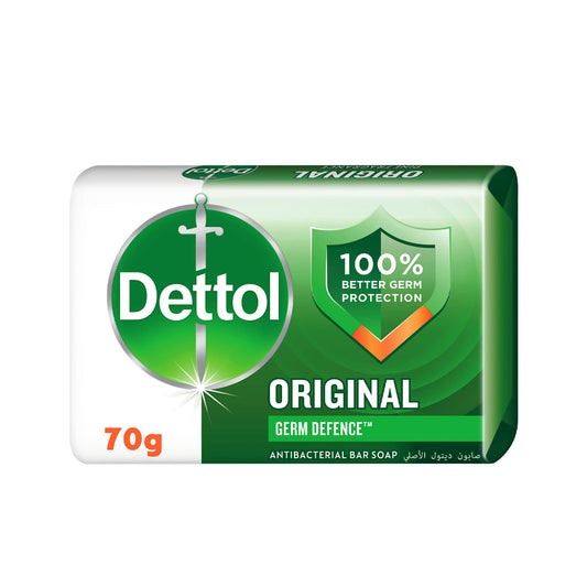 Dettol Original Anti-Bacterial Bathing Soap Bar 70g | B.20040765 (NE/NH/NR)
