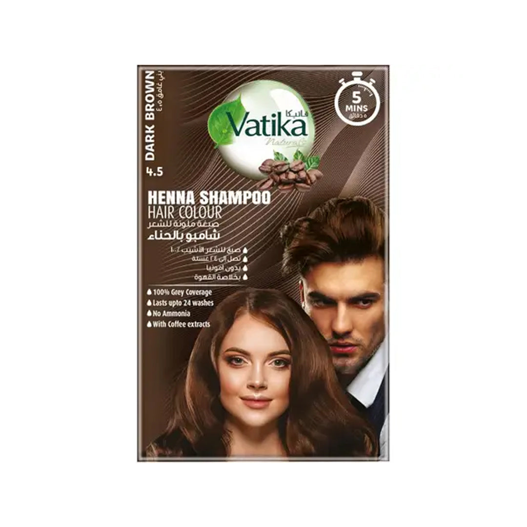 Vatika Henna Colour Shampoo-Brown 20ml | B.99939700 (CI/HN/HC-TX)