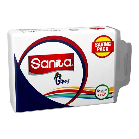 Sanita Facial Tissue Gipsy 130 Pieces × 10Packs | B.99942892 (OSA/OSI)