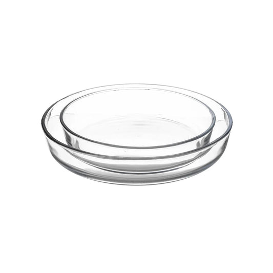 Basurrah Borosilicate Glass Bakeware 2PCSc Round | B.3211607027315 (OA-OR-OM)