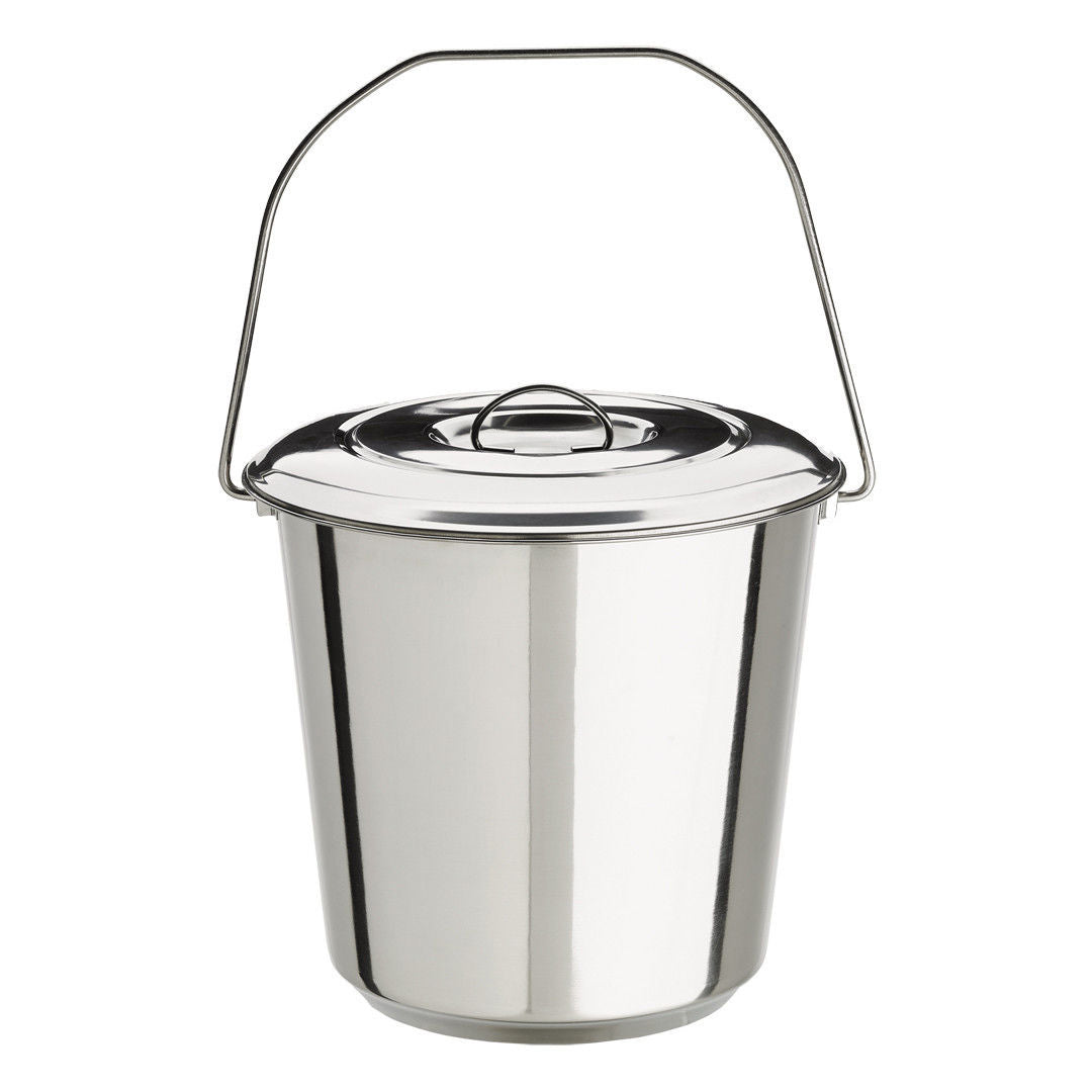 Stainless Steel Leak Proof Water Bucket With Lid 12 L | B.20047020 (NA-NM-ES)