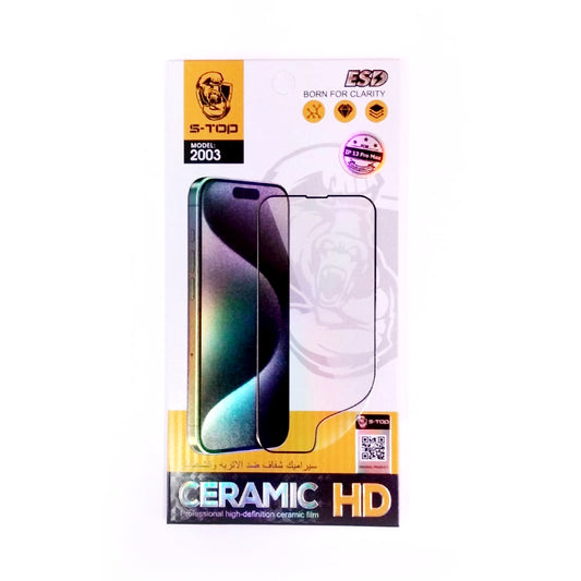 S-TOP HD-Ceramics Film Screen Protector | 2003 | IPhone 13 Pro Max (SB/SG/ON)