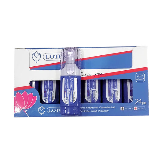 Lotus Correction Pen 5ml X 24 Pcs | B.6950126117882 (NR-NM-ES)