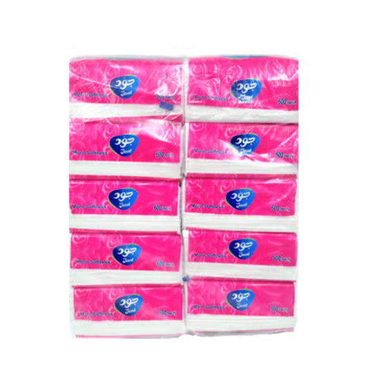 Joud Facial Tissue Soft 600 Sheet Pack Of 10 | B.99824518 (ONS/ONH/OES-TX)