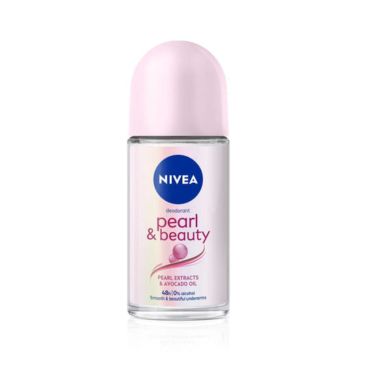 NIVEA Deodorant Roll On, Pearl & Beauty For Women 50ml | B.42299929 (IH/IM/OSS-TX)