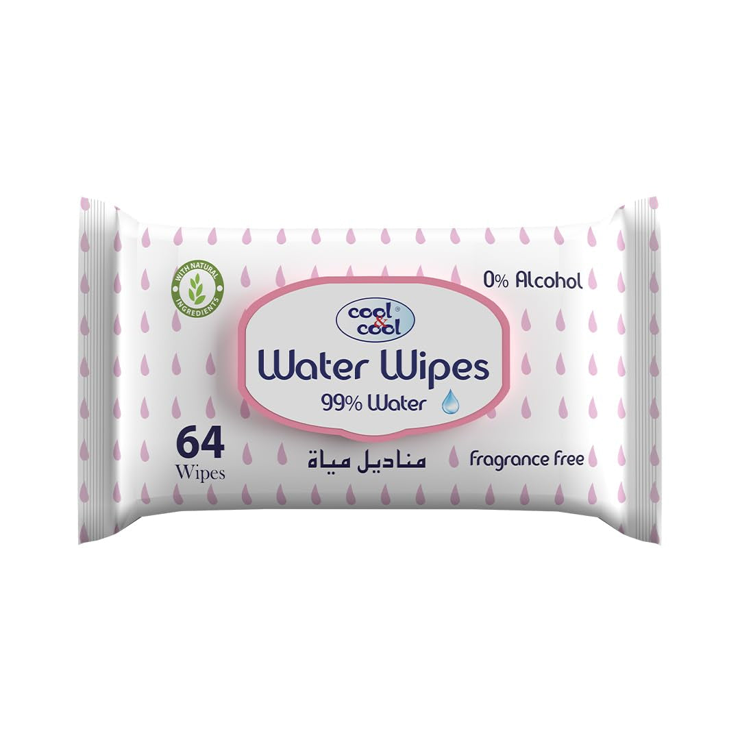 Cool & Cool Water Wipes 64's X 3 Pack | B.99944872 (CR/HO/HC-TX)