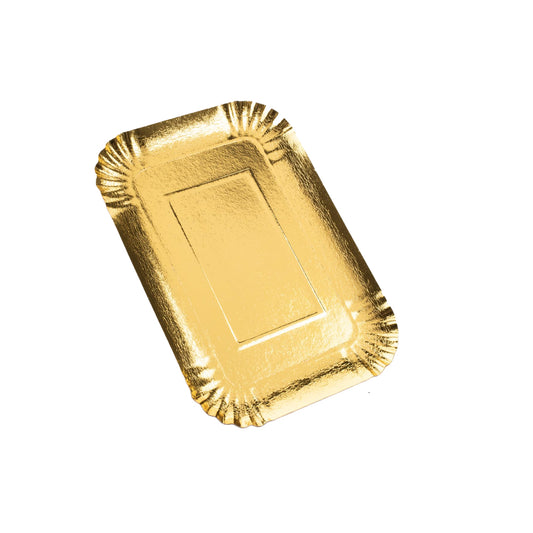 Disposible Gold Foil Cardboard Serving Tray (160mmx225mm) 1KG | B.99880521 (RA/RI/MN-TX)