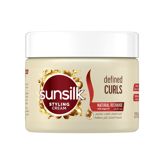 SUNSILK Hair Cream For Defined Curls and Volume Blended with Argan Oil, 275 ML | B.99846305 (OEN/OEM/OCC-TX)