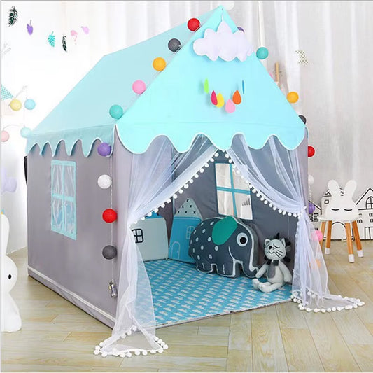 Prince Princess Castle Tent for Kids (125cmX98cmX130cm) | B.99928568 (HH/AS/AH-TX)