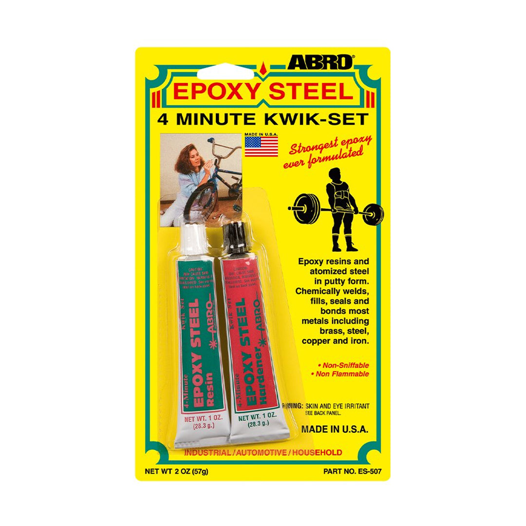 Epoxy Steel 4 Minute Kwik-Set - ABRO | B.20043601 (CO/CH/CM)