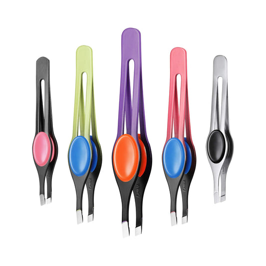 Non-Slip Grip Tweezers Slanted Tip Stainless Steel Tweezer 12PCS | B.6935782369820 (OH/OA/OR-TX)
