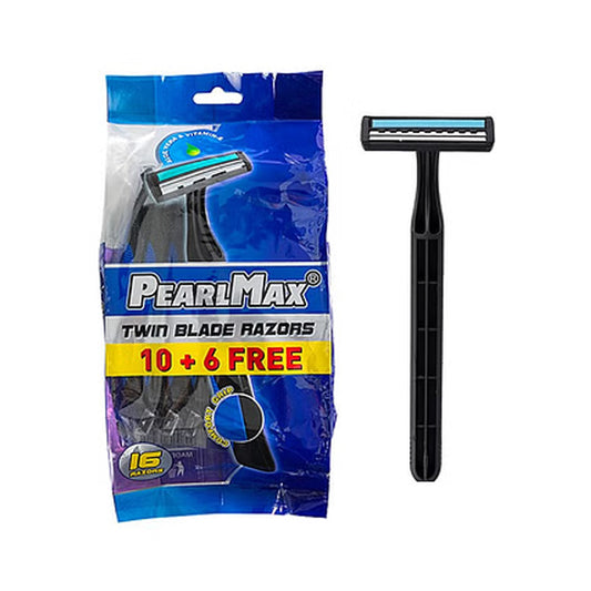 PearlMax Twin Blade Razors 10+6 Free | B.6908005134154 (SM/SI/OS-TX)
