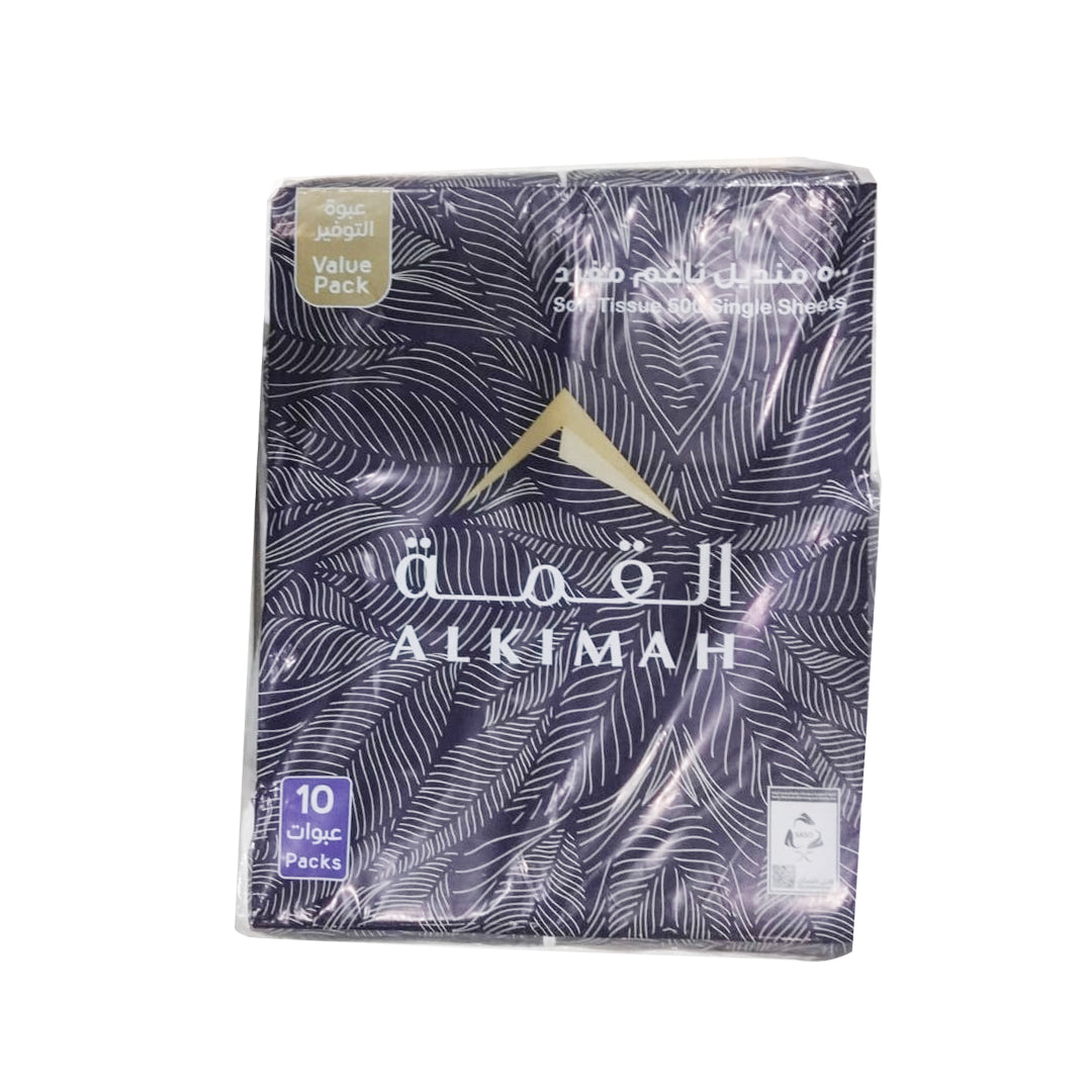 AL-KIMAH Tissue 500 Single Sheets X 10 Packs | B.99835798 (OOH/ONS/ONH-TX)