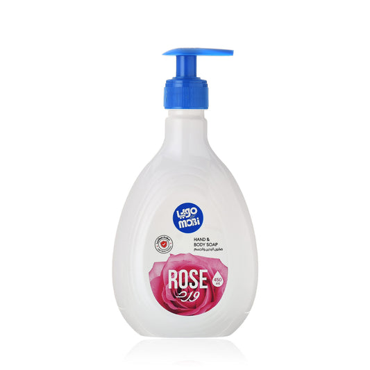 Mobi Liquid Hand Soap, Rose Scent, 450 ml | B.6281142001238 ( AH-AM-RN)