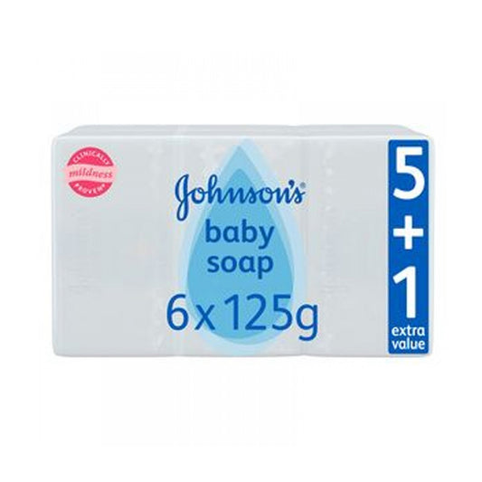 Johnson's Baby Soap 125 Gm (5+1pcs) | B.3574669909280 (OHI/OAO/OAE)