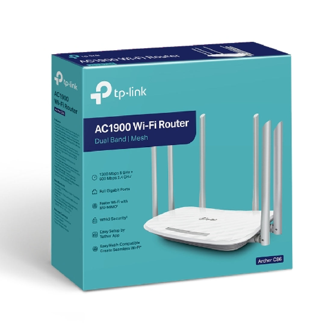 tp-link AC1900 Wifi ROuter Dual Band | Mesh - Archer C86 (LDU/LDH/NEI)