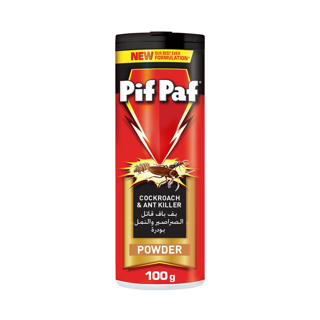 Pif Paf Cockroach and Ant Killer, Crawling Insect Killer Powder, 100g | B.20033715 (AH/AM/RN-TX)