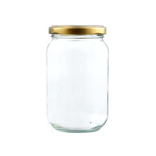 Glass Jar with GOLD LID 370 ML | B.20046797 (NA-NM-ES)