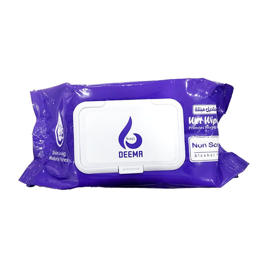 Deema Wet Wipes Non Scent Alcohol Free 120 PCS | B.99946098 (CM/HS/HN-TX)