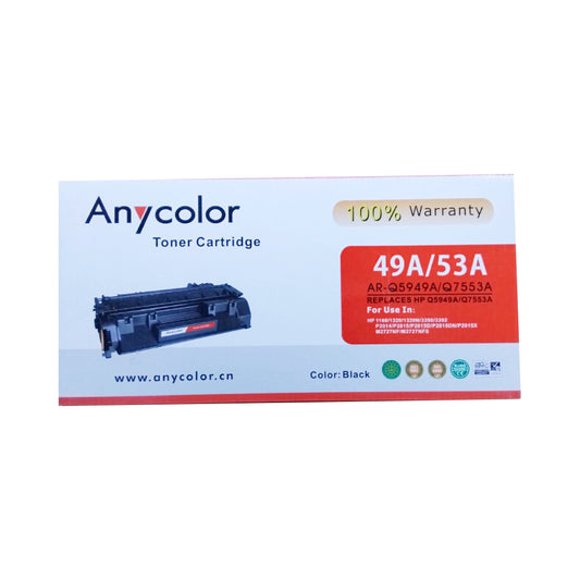 Anycolor Toner cartridge 49A/53A Black (FF/FG/GT)