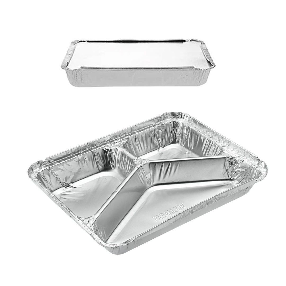 Aluminum Container 3 Compartment (800 ALF) 150PCS | B.99871468 (NCR-TX)