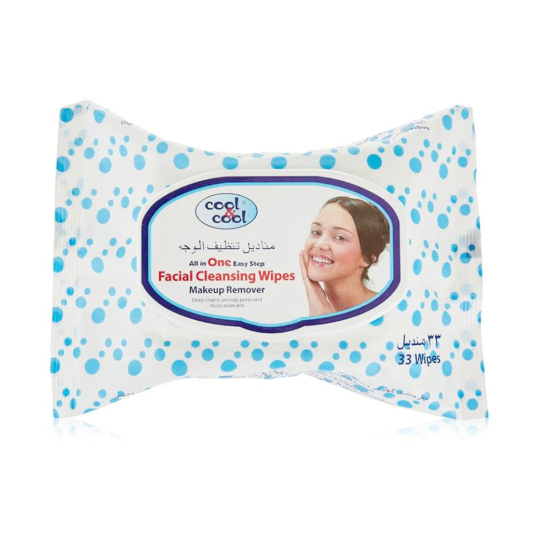 Cool & Cool Facial Cleansing Wipes Makeup Remover 33 Wipes | B.5055810013318 (ONR/OEN/OEM-TX)