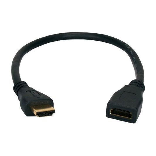 HDMI Male to Female Extension Cable, 25cm