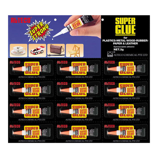 Super Glue – Alteco 3g X 12PCS | B.20044260 (NO/NN/NE)