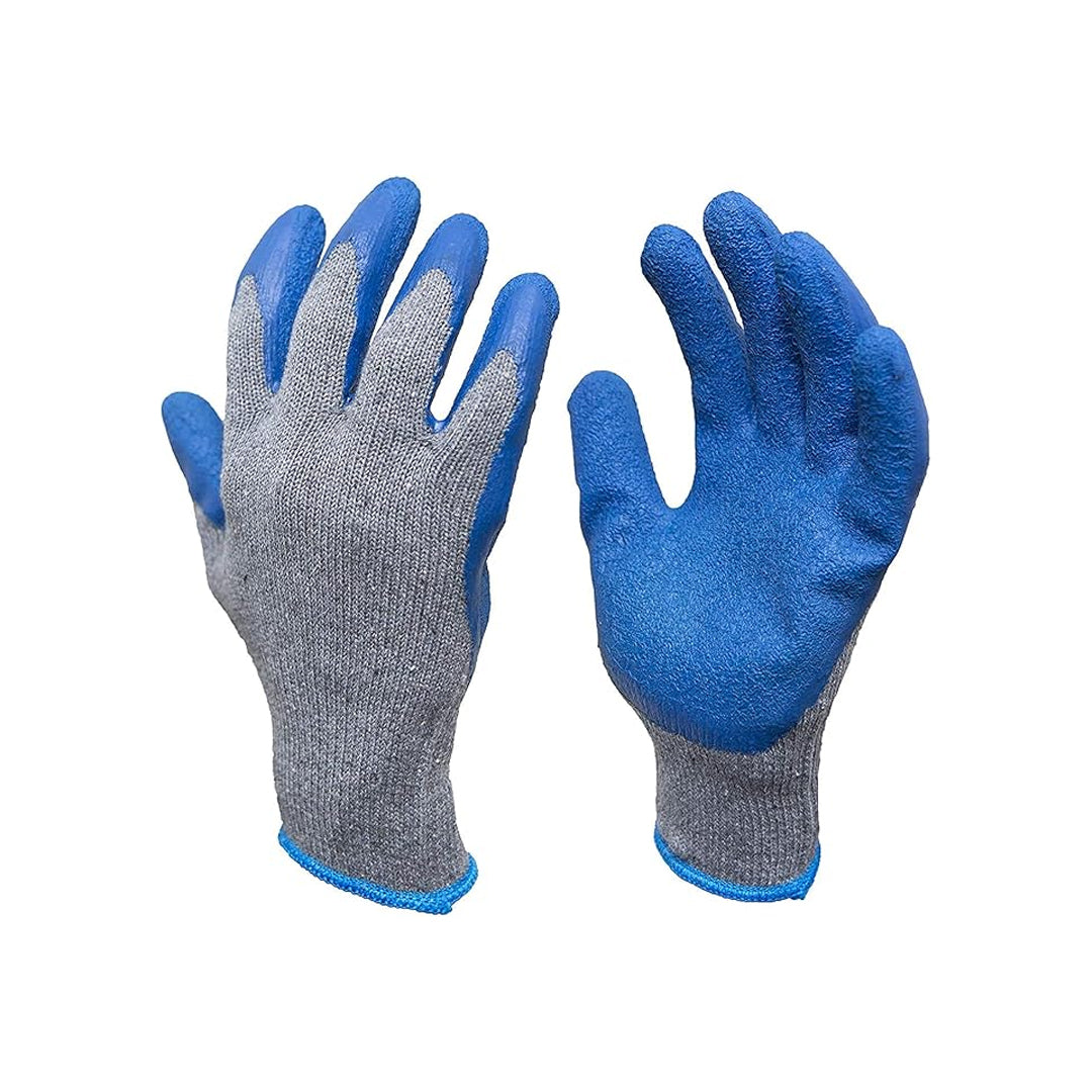 Rubber Latex Double Coated Work Gloves with Grip for Construction | B.20035721 (OC/OH/OA-TX)