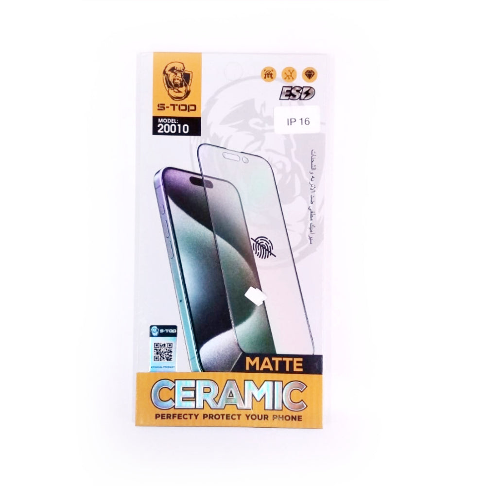 S-TOP HD-Ceramics Film Screen Protector | 2003 | IPhone 16 (VG/LV/UV)