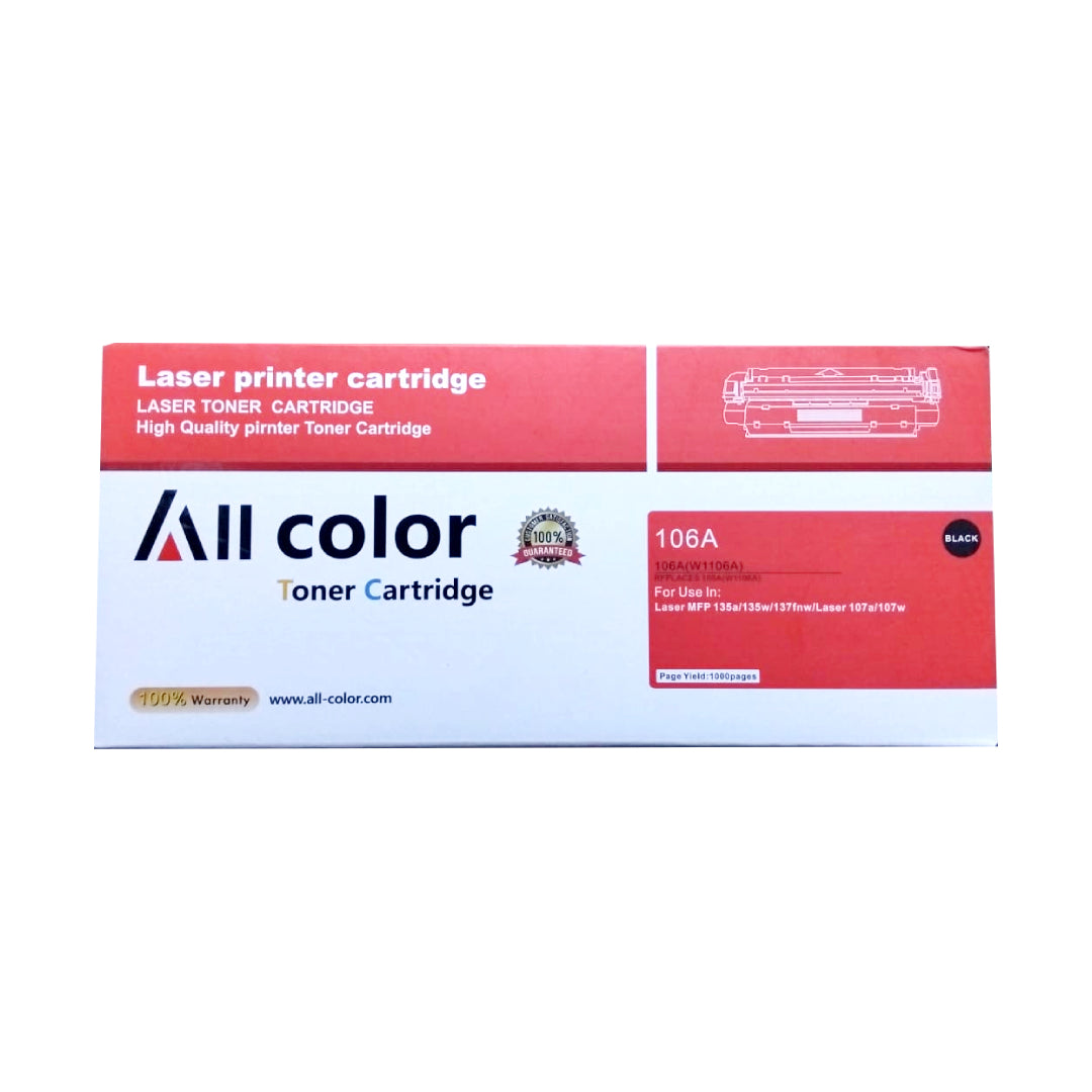 all color toner cartridge 106A Black (XP/FX/DT)